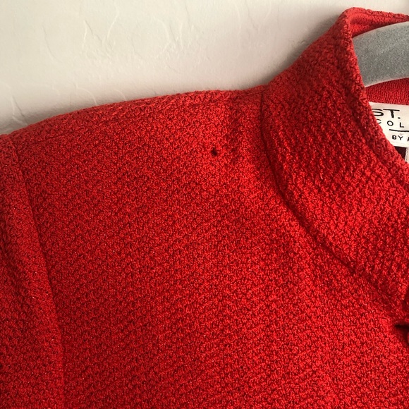 St John Santana Knit Orange Blazer Size 4 - Picture 7 of 9